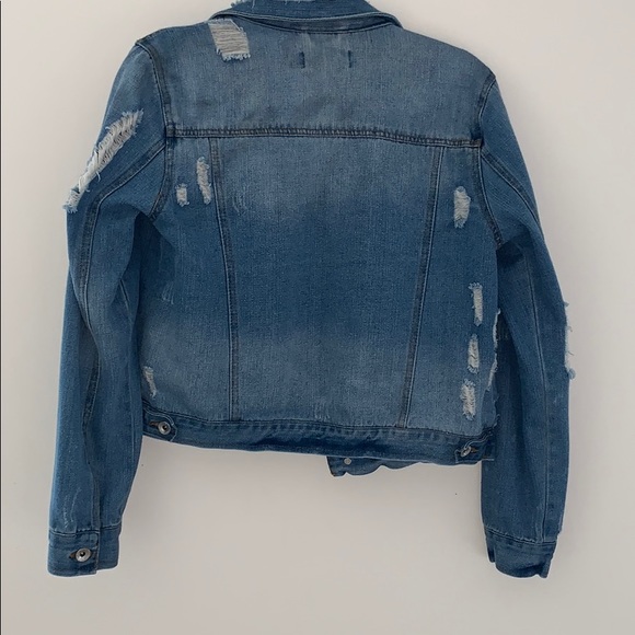 Distressed denim jacket - Picture 2 of 7